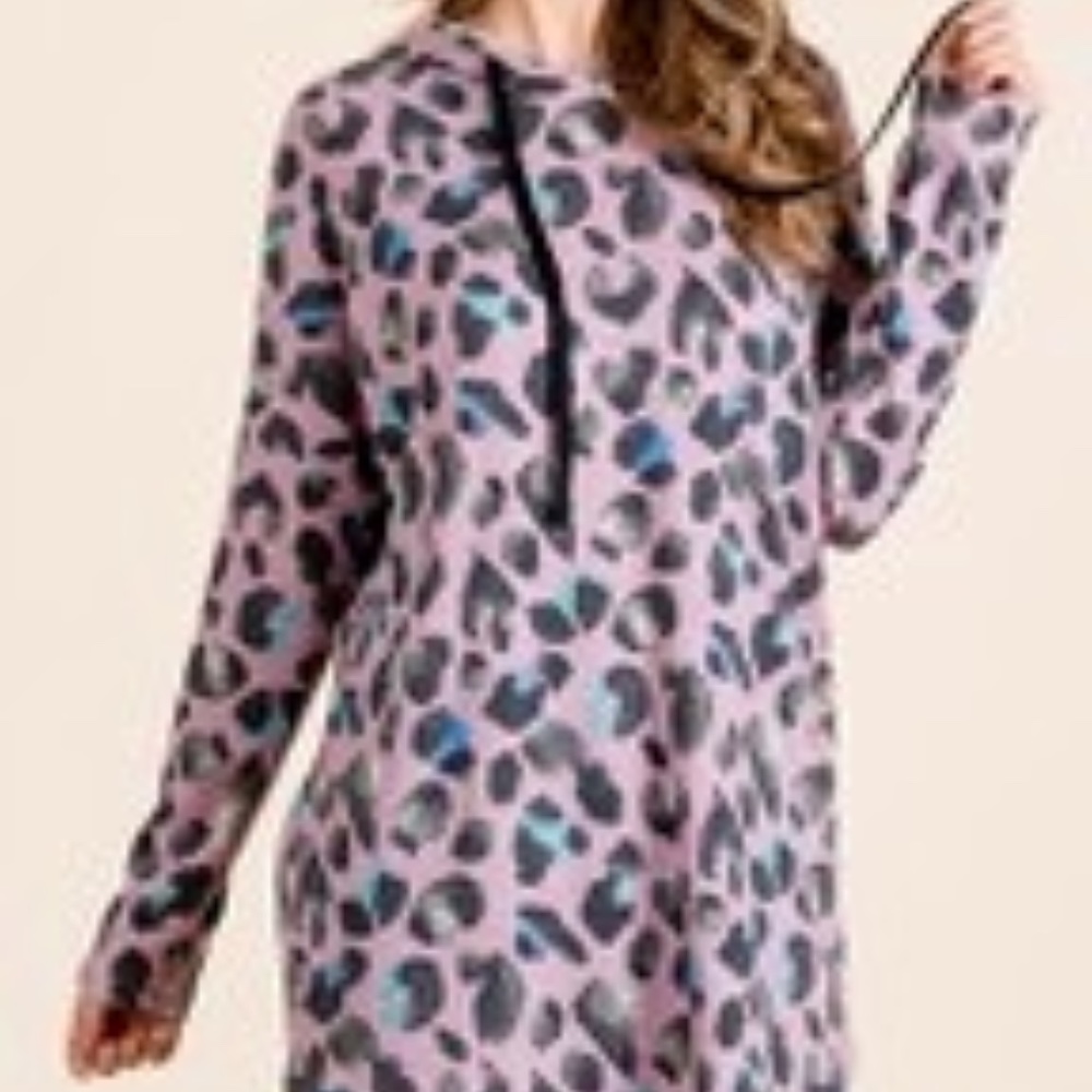 Adorable Boutique Purple Leopard Print Long Sleeve